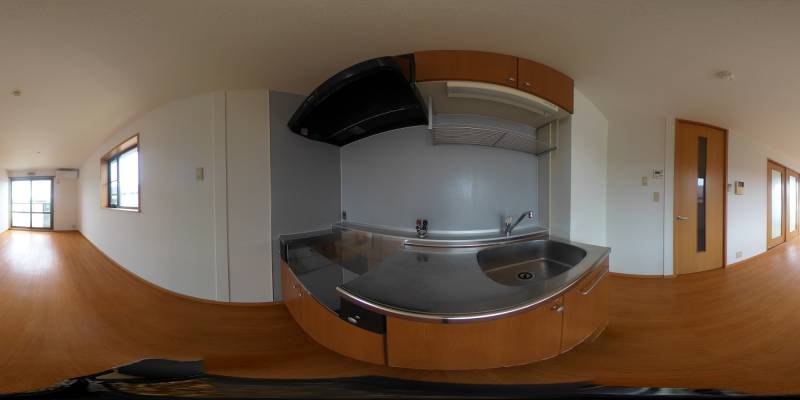 パノラマ画像キッチン