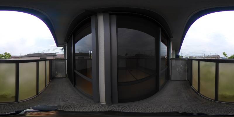 パノラマ画像バルコニー