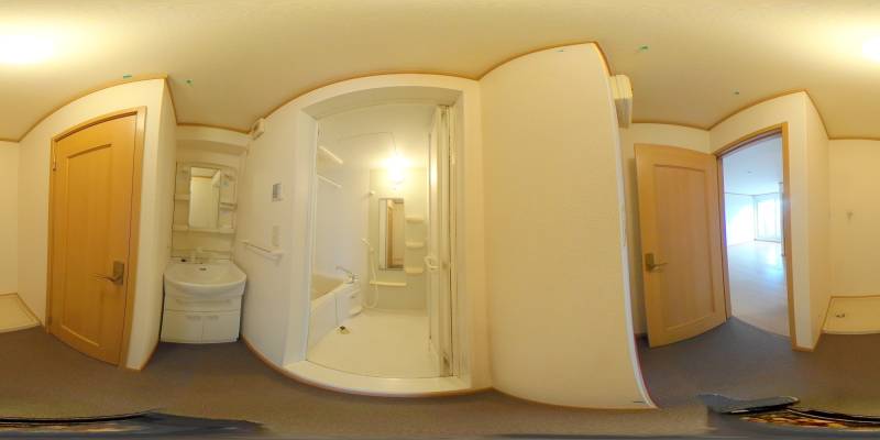 パノラマ画像洗面所