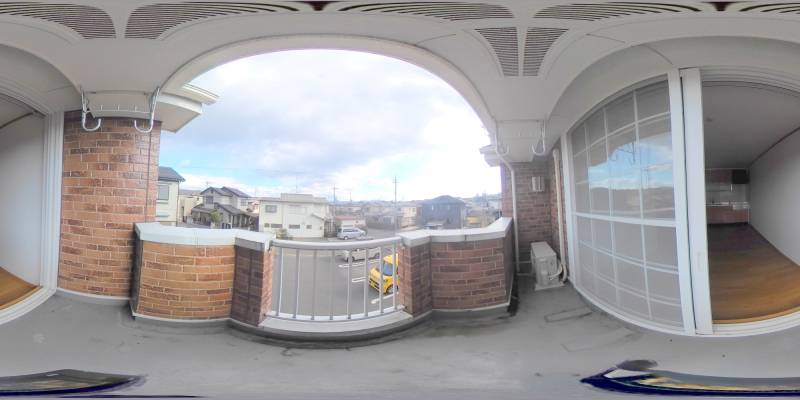 パノラマ画像バルコニー