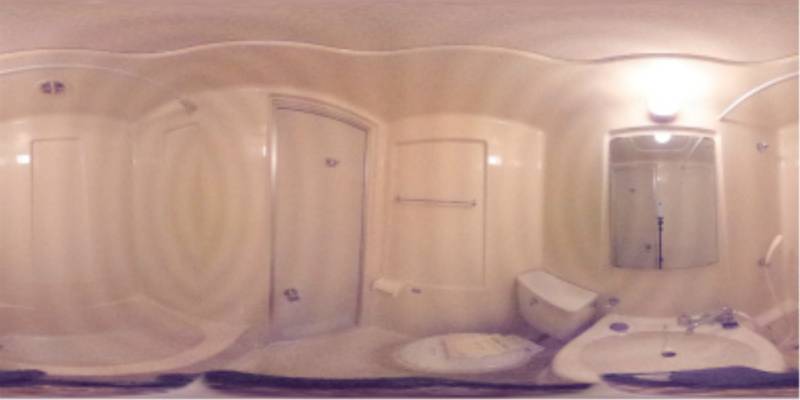 パノラマ画像バスルーム