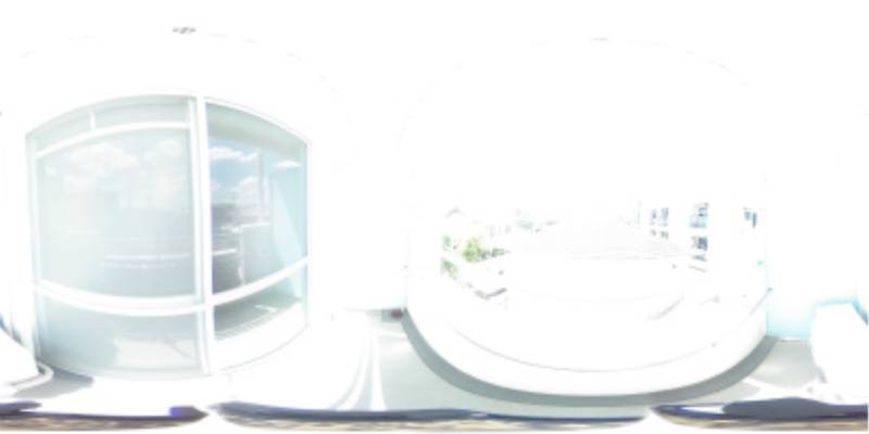 パノラマ画像バルコニー