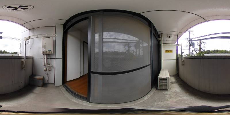 パノラマ画像バルコニー