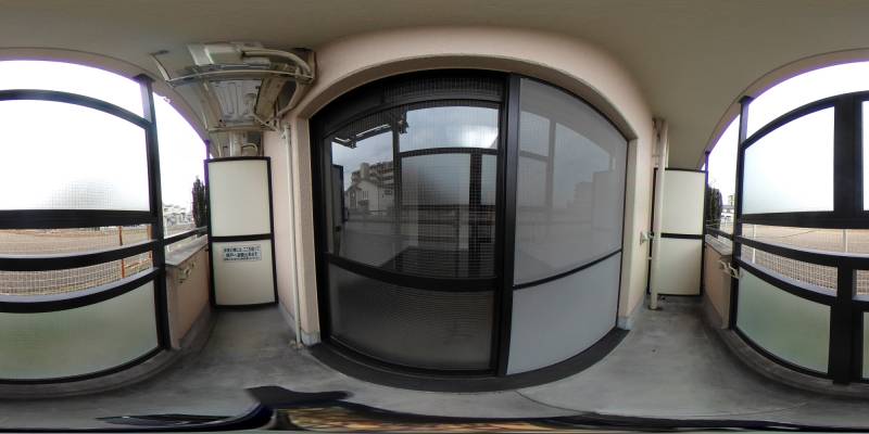 パノラマ画像バルコニー