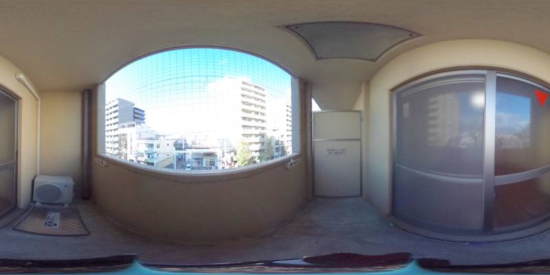 パノラマ画像バルコニー