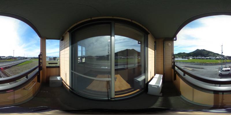 パノラマ画像バルコニー