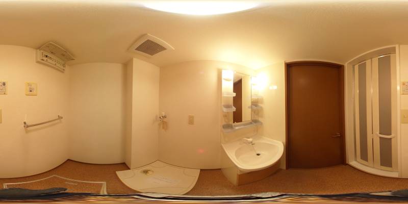 パノラマ画像洗面所