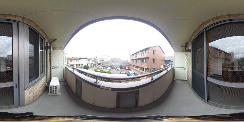 パノラマ画像バルコニー