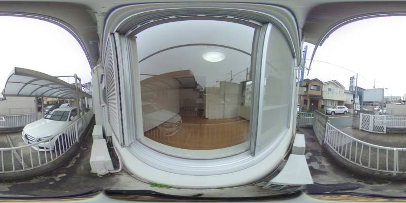 パノラマ画像バルコニー