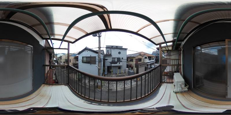 パノラマ画像バルコニー