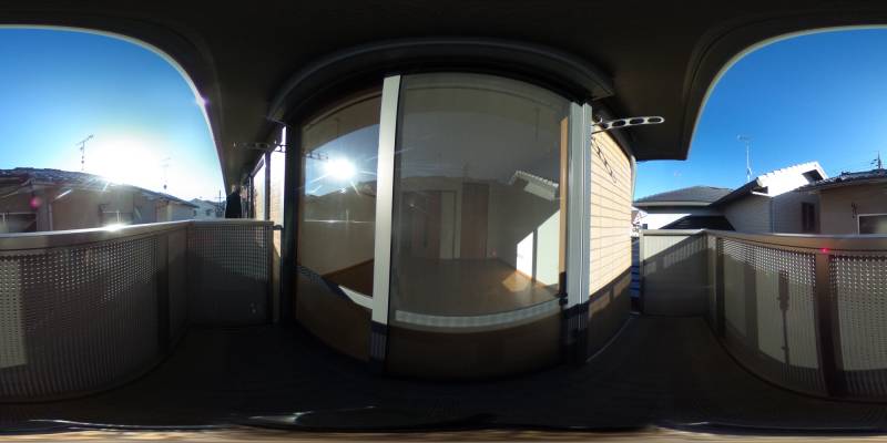 パノラマ画像バルコニー