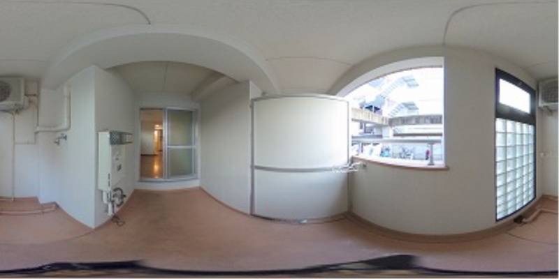 パノラマ画像バルコニー