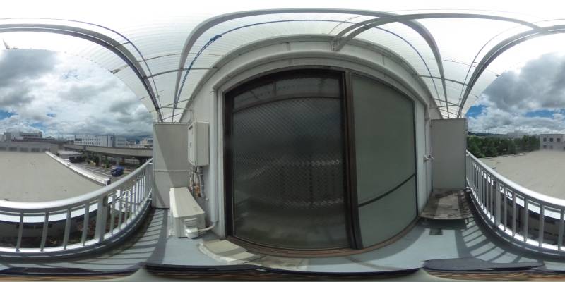 パノラマ画像バルコニー