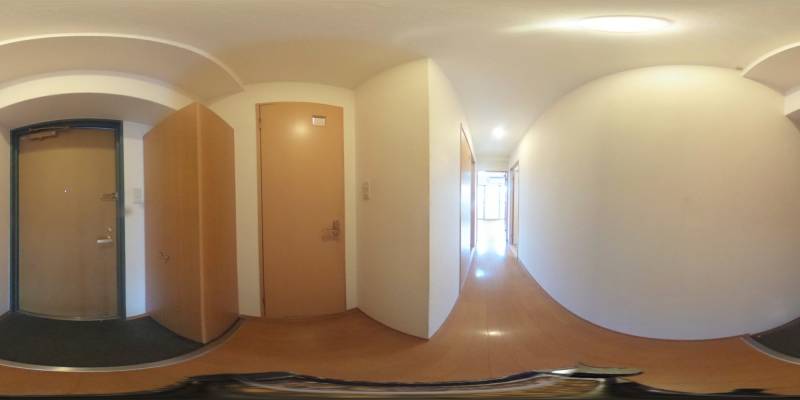 パノラマ画像寝室