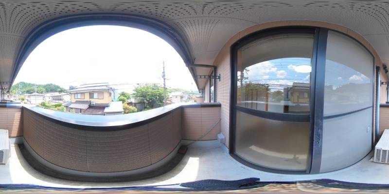 パノラマ画像バルコニー