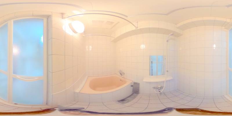 パノラマ画像バスルーム