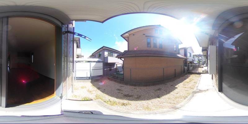 パノラマ画像バルコニー