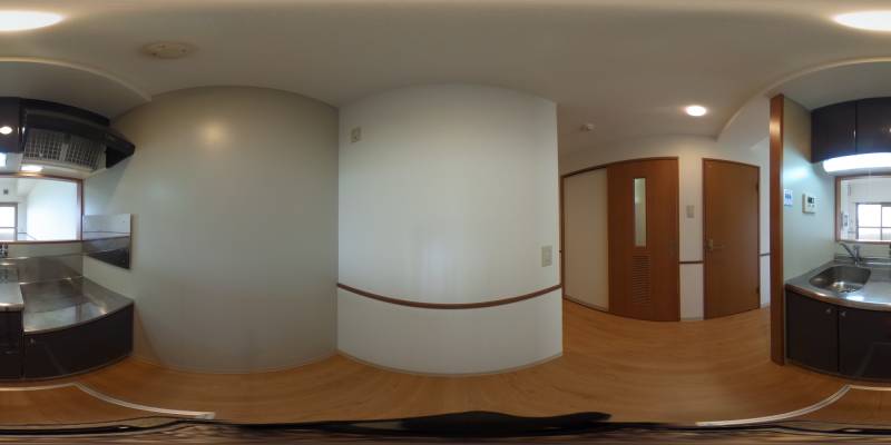 パノラマ画像キッチン