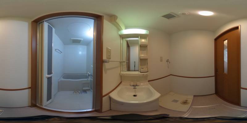 パノラマ画像洗面所