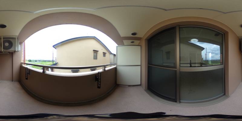 パノラマ画像バルコニー