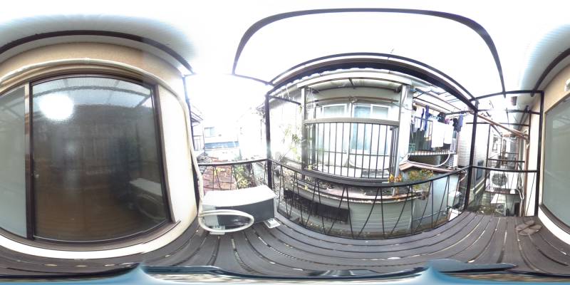 パノラマ画像バルコニー