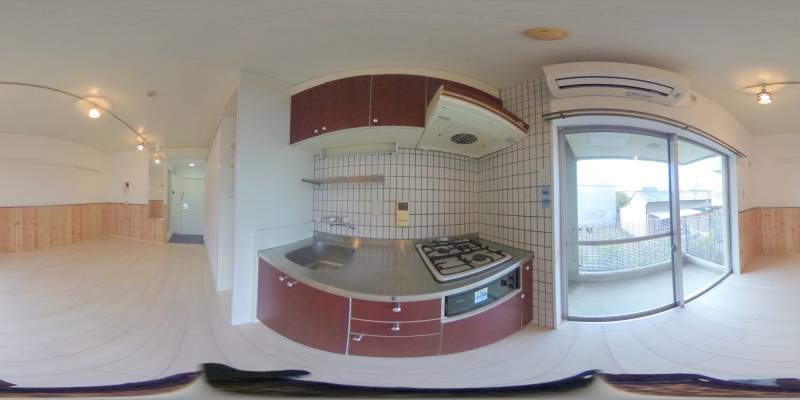 パノラマ画像キッチン