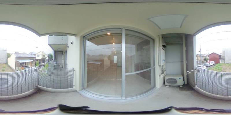 パノラマ画像バルコニー