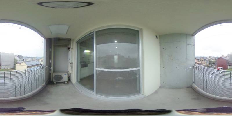 パノラマ画像バルコニー