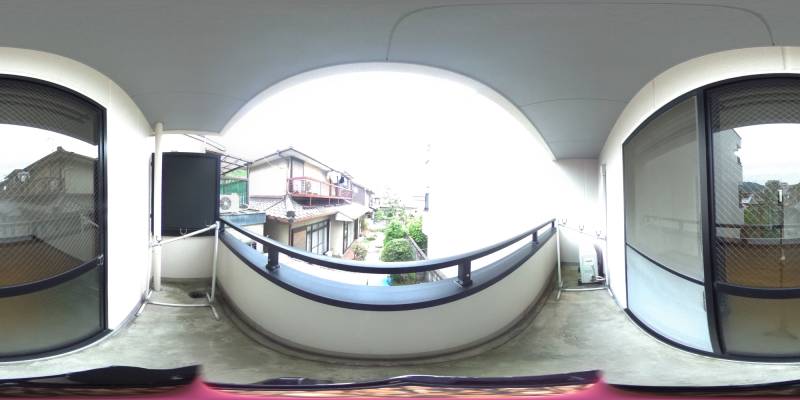 パノラマ画像バルコニー