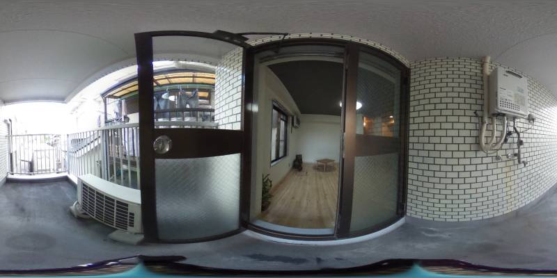 パノラマ画像バルコニー