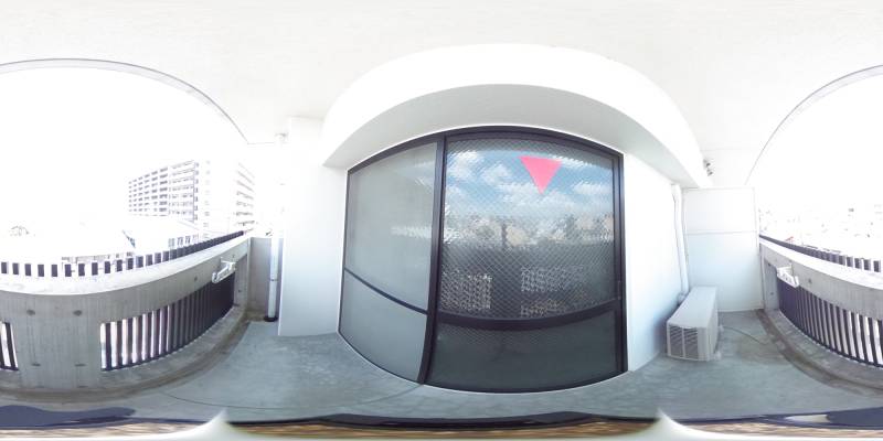 パノラマ画像バルコニー