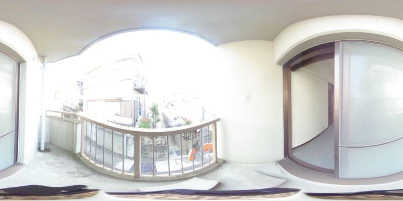 パノラマ画像バルコニー