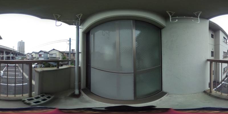 パノラマ画像バルコニー