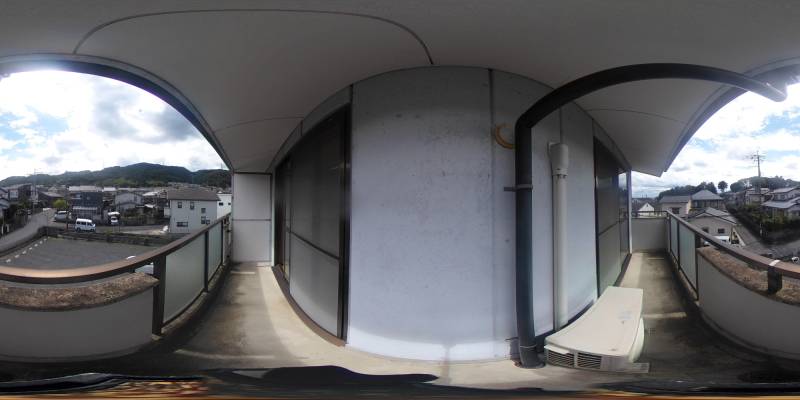 パノラマ画像バルコニー