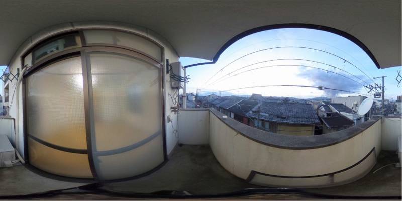 パノラマ画像バルコニー