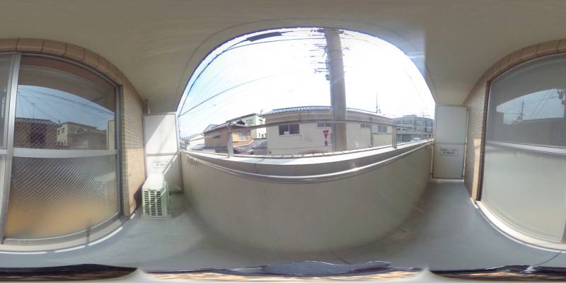 パノラマ画像バルコニー