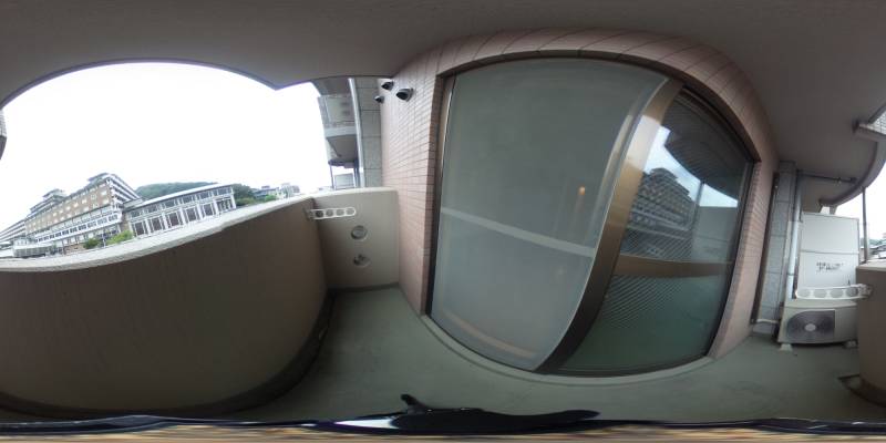 パノラマ画像バルコニー