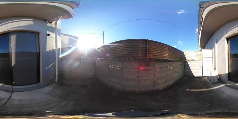 パノラマ画像バルコニー