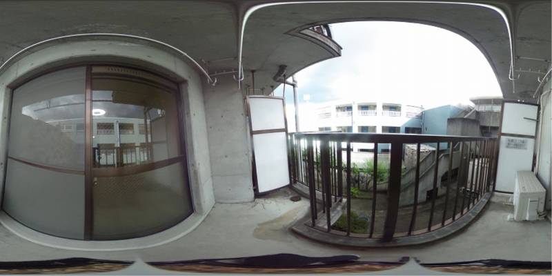 パノラマ画像バルコニー