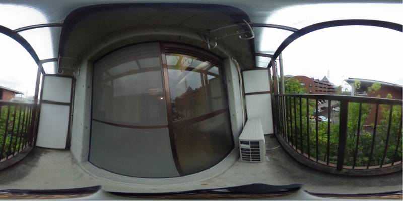 パノラマ画像バルコニー