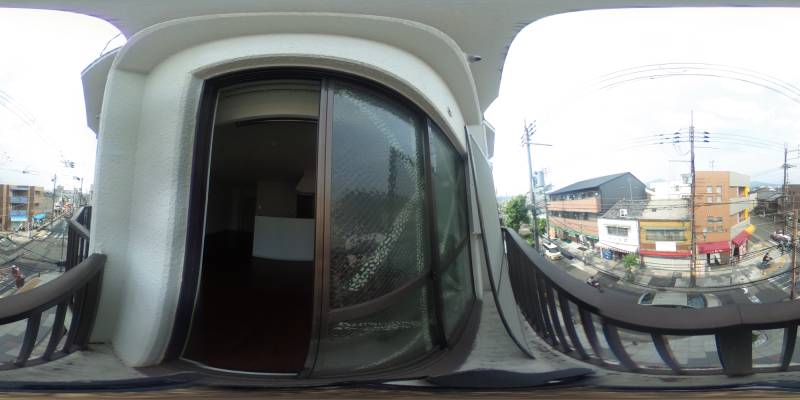 パノラマ画像バルコニー