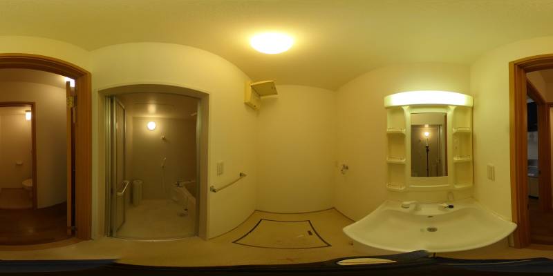 パノラマ画像洗面所