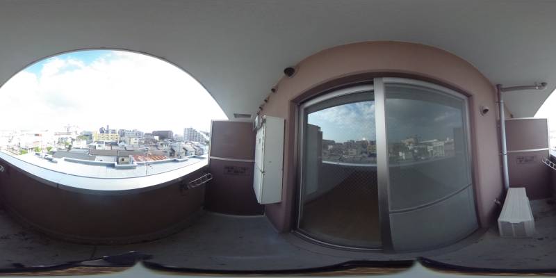 パノラマ画像バルコニー