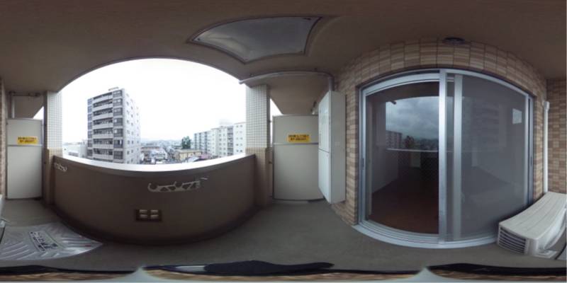 パノラマ画像バルコニー