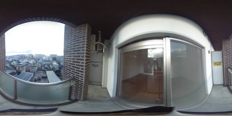 パノラマ画像バルコニー