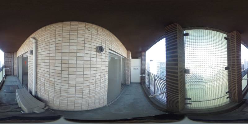 パノラマ画像バルコニー