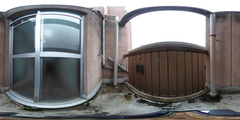 パノラマ画像バルコニー