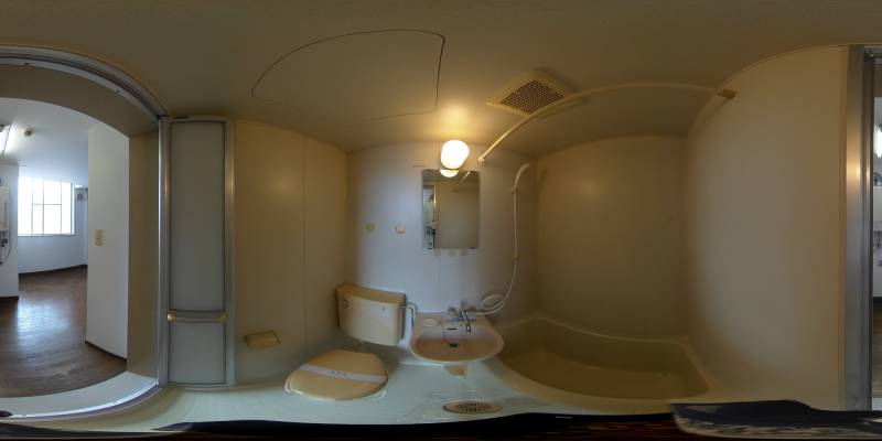 パノラマ画像バスルーム