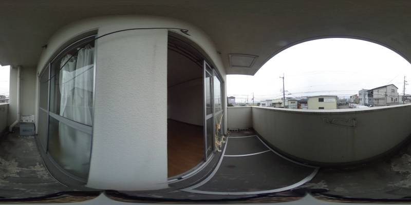 パノラマ画像バルコニー