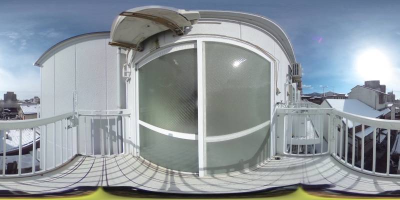 パノラマ画像バルコニー